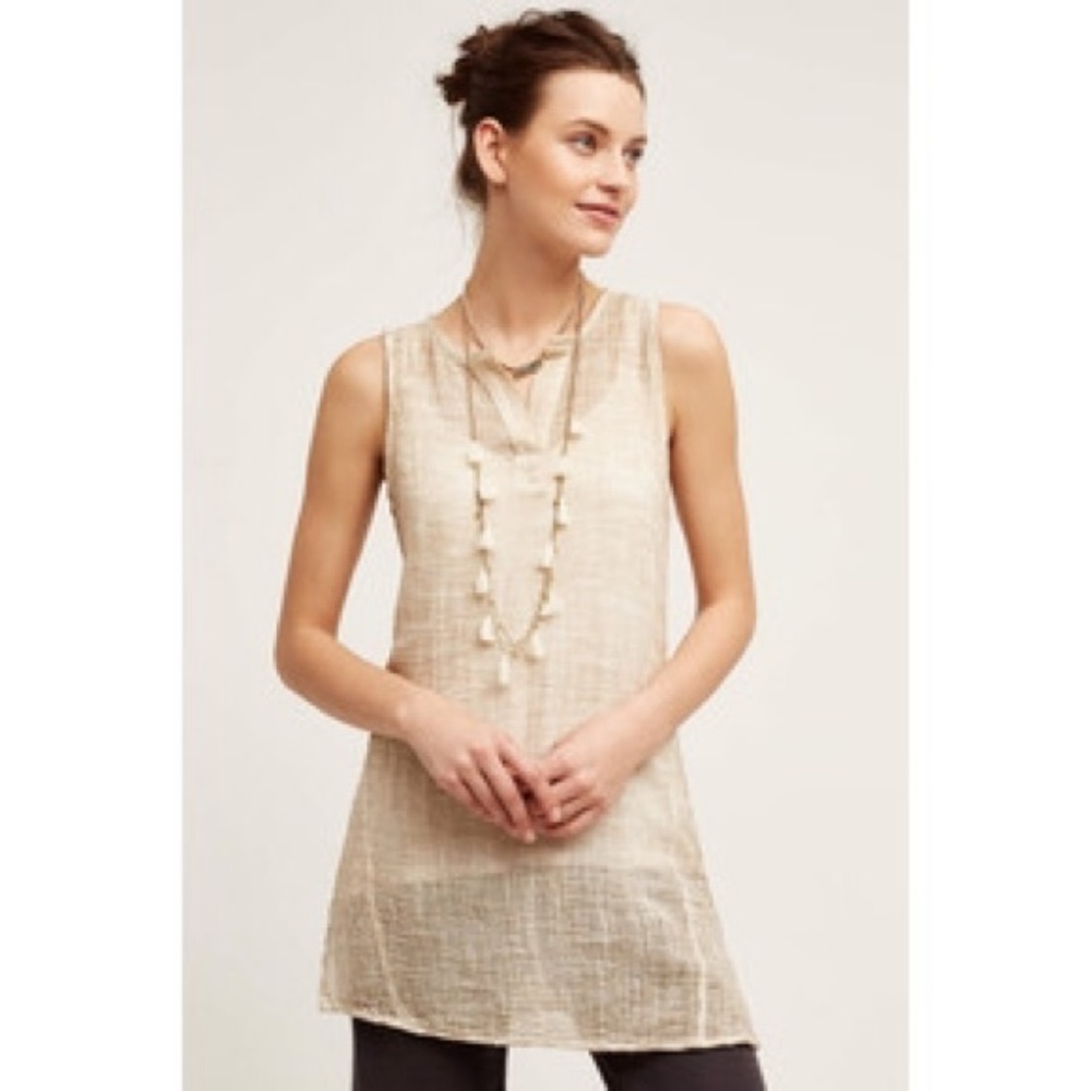 NWOT Anthropologie Tina Jo linen top